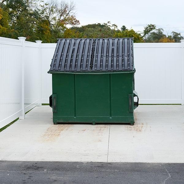 commercial dumpsters clears their containers based on the frequency designated by their clients